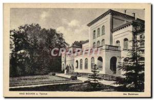 Old Postcard Bad Soden Taunus Am Badehaus