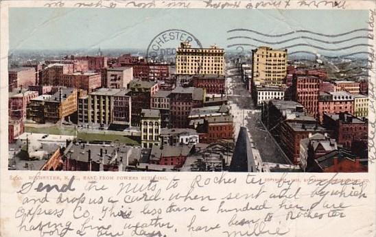 New York Rochester East From Powers Building 1905