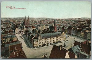 POLAND WROCLAW BRESLAU AMERICAN ADVERTISING ANTIQUE POSTCARD