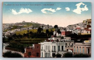 Neighborhood of San Nicolas & San Roque-Las Palmas Spain Vintage Postcard 0016