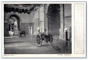 c1910's Princes Hall Victoria Memorial Cannon Interior Unposted Antique Postcard