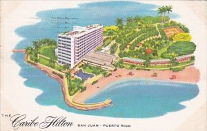 Puerto Rico San Juan The Craibe Hilton Hotel 1956