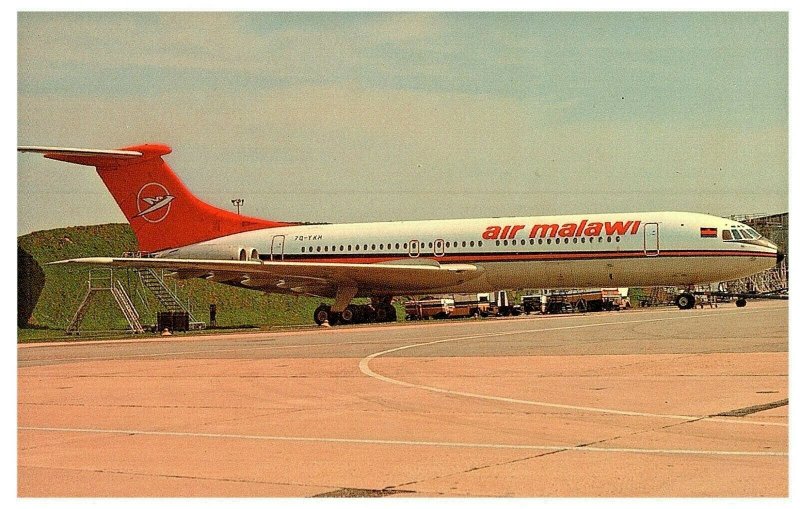 Air Malawi BAC VC 10 1103 Airplane Postcard