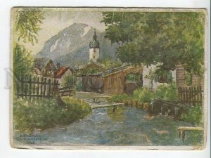 464302 Germany Hellmann Garmisch Am Muhlbach Vintage postcard