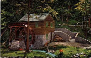 Old Rice Grist Mill Near Norris Dam Lost Creek Tennessee TN Postcard UNP VTG 