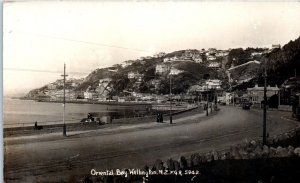 Oriental Bay Wellington New Zealand Frank Duncan & Co. Real Photo Postcard