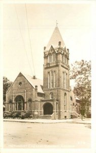 Georgia Dawson Methodist Church 1940s RPPC Photo Postcard 22-7678