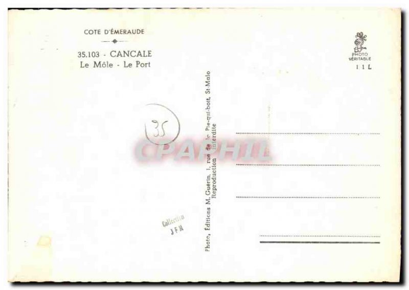 Modern Postcard Cancale Port Mole