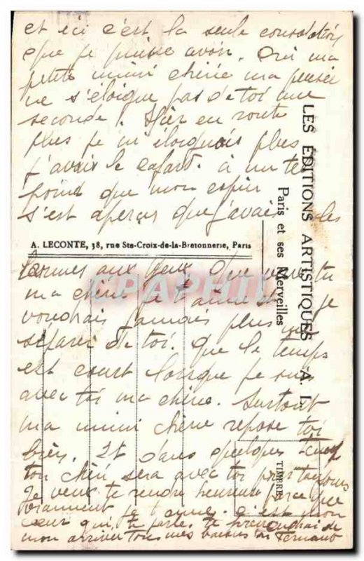 Old Postcard Paris L & # 39Entree Du Parc Monceau