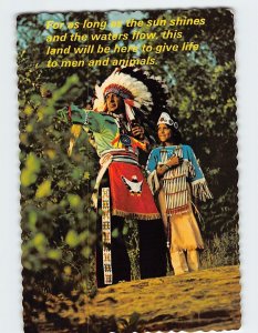 Postcard The American Indian