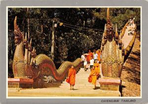 BT13623 Dragon staircase leading up to doi suthep temple chieng       Thailand