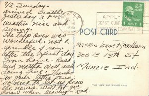 Bridges Postcard Lake Washington Floating Bridge Seattle Washington Posted 1950