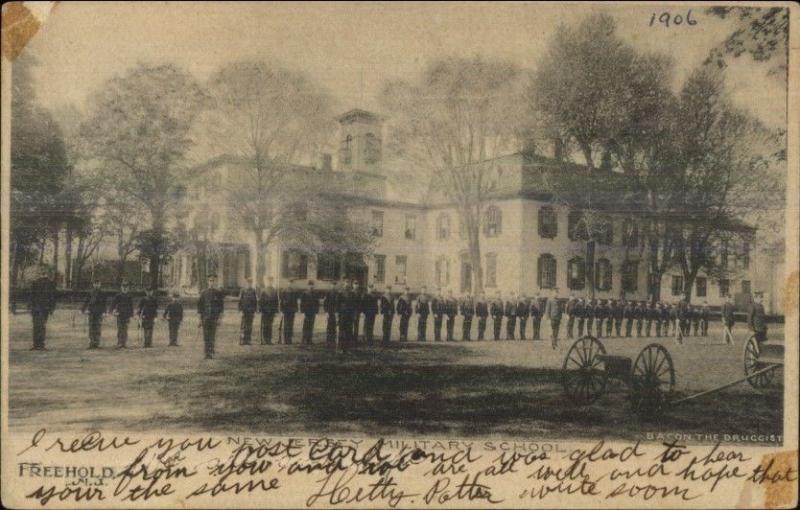 Freehold NJ New Jersey Military School c1905 Postcard