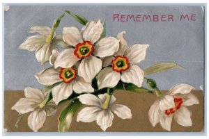 Frederick Maryland MD Postcard Easter Flowers Remember Me Winsch Back Embossed