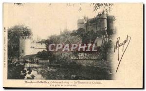 Montreuil Bellay Old Postcard THE Thouet and the castle North West taking view