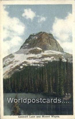 Emerald Lake Mount Wapta Canada 1916 Missing Stamp 