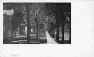 Walnut Street Union City Indiana 1909 postcard