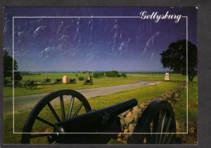 PA Gettysburg Pickett's Charge Civil War Pennsylvania Military Postcard Cannons