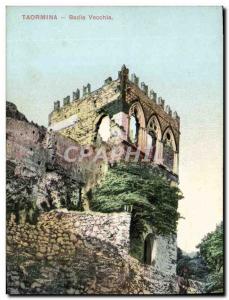 Old Postcard Taormina Badia Vecehia