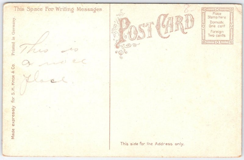 Vintage High School Lima Ohio Postcard Printed in Germany