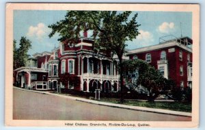 Hotel Chateau GRANDVILLE Riviere Du Loup QUEBEC Canada 1939 Postcard