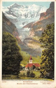 lot291 grindelwald kirche und viescherhorner switzerland