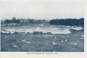 Split Rock Rapids St. Lawrence River Ontario ON Unused Vintage Postcard E12