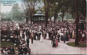 Band Stand Central Park New York City Vintage Postcard C212