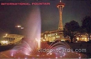 Internation Fountain Seattle Washington USA Exposition, Worlds Fair Unused 