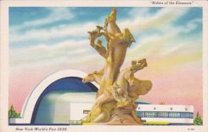 New York World's Fair 1939 Riders Of The Elements Statue