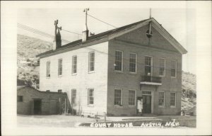 Austin NV Court House Real Photo Postcard