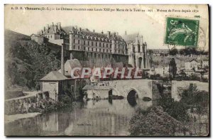 Old Postcard Thouars Chateau Under Louis XIII by Mary Tower