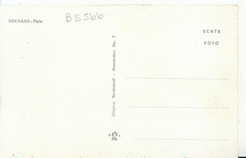 The Netherlands Postcard - Den Haag - Plein - Ref 5078A