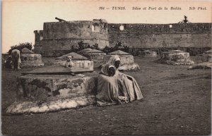 Tunisia Tunis Silos et Fort de la Ralita Vintage Postcard C196