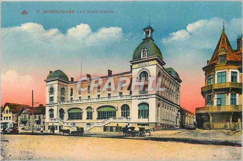 Old Postcard Berck Plage The Grand Casino