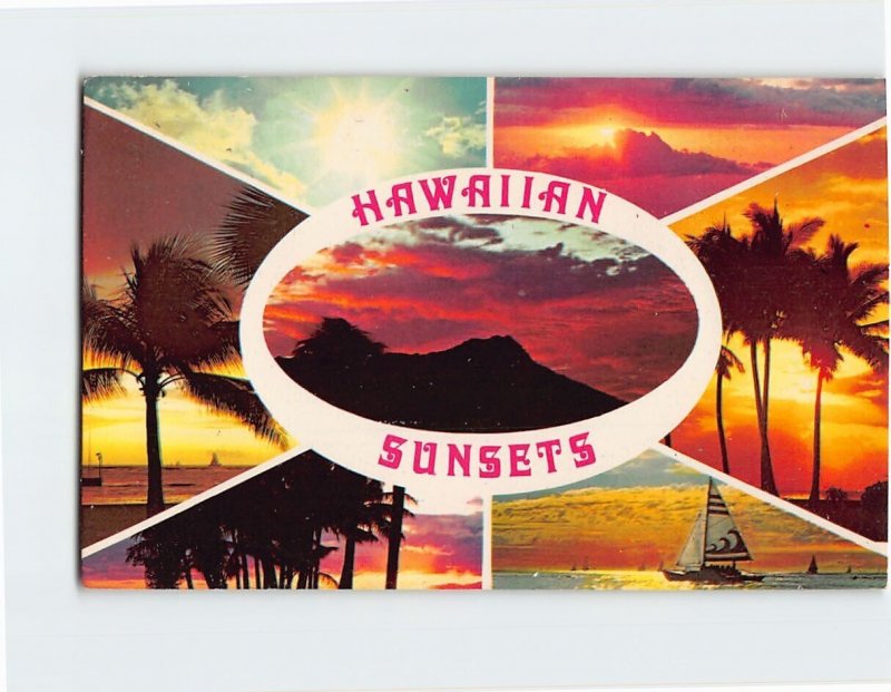 Postcard Hawaiian Sunsets Hawaii USA