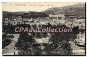 Postcard Old MONTE CARLO Vue Prize Du Casino