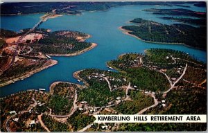 Aerial View Kimberling Hills Retirement Area, Kimberling City MO Postcard D20