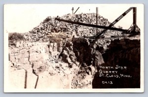 J90/ St Cloud Minnesota RPPC Postcard c1936 North Star Quarry  373