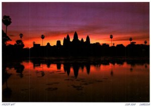 ANGOR WAT SIEM REAP CAMBODIA NIGHT TIME VIEW OF THE TEMPLES CONTINENTAL SIZE