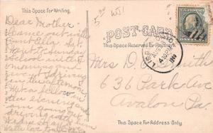 Ohio Postcard 1909 WEST POINT Birdseye View Power Plant?