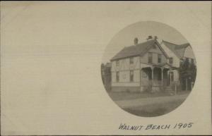 Walnut Beach CT Home 1905 Real Photo Postcard