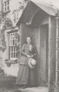 Beatrix Potter Author at Lake District Home 1913 Postcard