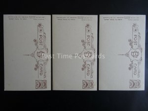 THE ROSARY (MISPRINTED 4985 BECAUSE NOT 4984) WW1 Bamforth Song Cards set of 3