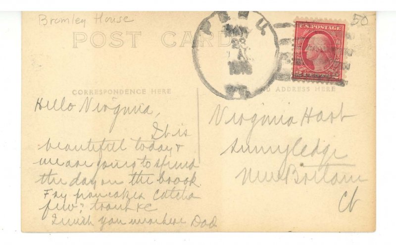 VT - Peru. Bromley House   RPPC