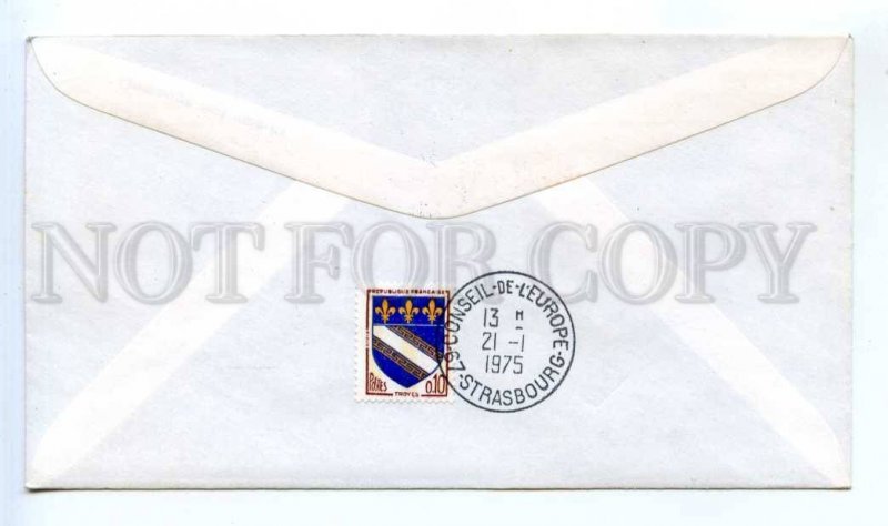 418297 FRANCE Council of Europe 1975 year Strasbourg European Parliament COVER