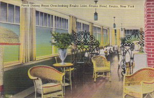 Porch Dining Room Overlooking Keuka Lake Keuka New York