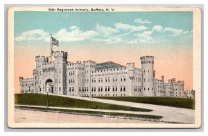 65th Regiment Armory Building Buffalo New York NY UNP WB Postcard I21