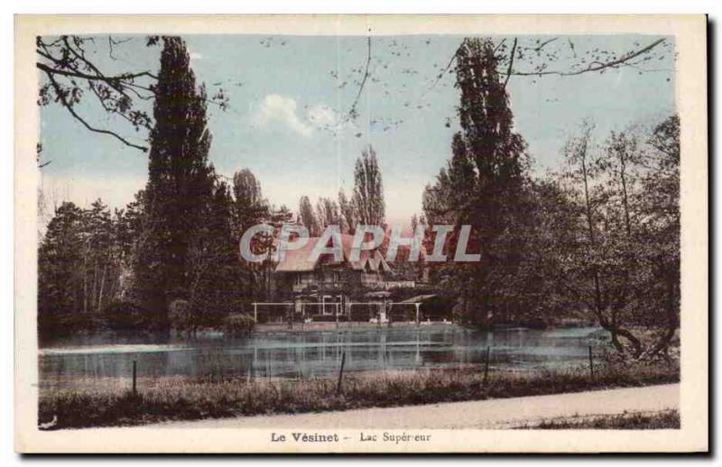 Old Postcard Le Vesinet upper Lake