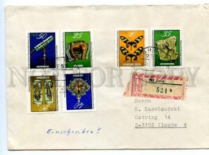 496153 Germany 1978 FDC Museum Fossil Butterflies real post registered Forst